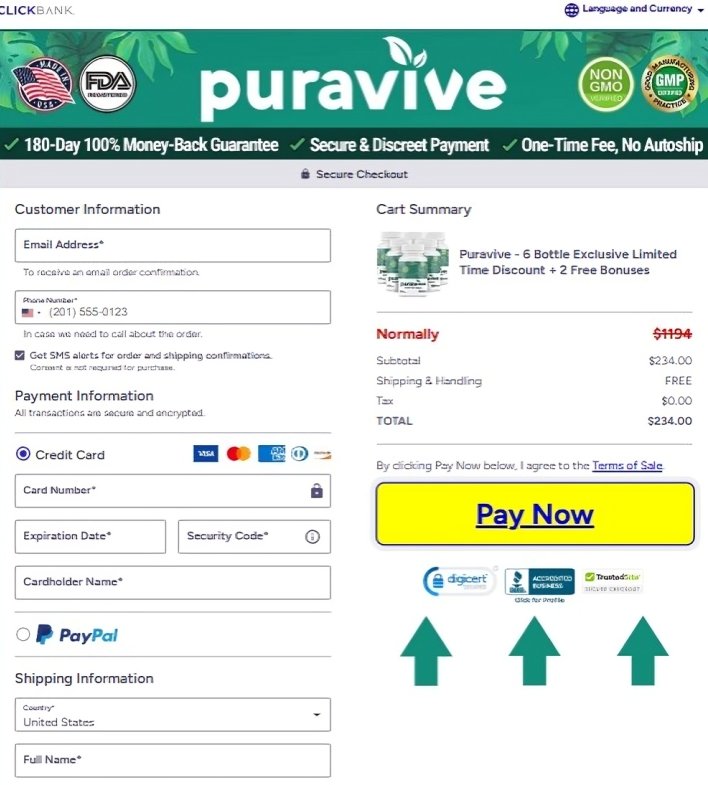 Puravive Order Page